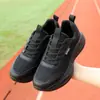 Zapatos de hombre talla grande para otoño, zapatillas deportivas de malla transpirable, zapatillas de correr antideslizantes de suela gruesa, zapatos casuales ligeros de suela blanda, zapatos de viaje