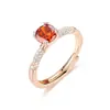 Anel de diamante de zircônia microincrustado estilo francês moda ao vivo luxo anel de alta qualidade Europa e Estados Unidos e-commerce transfronteiriço joias