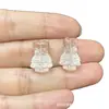 Coleção de Cristal Branco Natural, Contas de Abóbora, Contas de Flor de Maracujá, Acessórios Artesanais, Pulseiras DIY Feitas à Mão, Joias da Moda