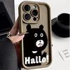 Funda para teléfono móvil Apple 15ProMax creativa 14/13 esmerilada 12 anticaídas 11 caricatura XR funda blanda XS/7Plus/8