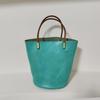 Bolso de mano de piel de vaca de primera capa curtida vegetal importada hecho a mano vintage tipo cubo cuero genuino estilo artístico bolso de hombro individual cruzado