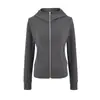 Sudadera con Capucha y Bolsillo de Cuello Alto Estilo Americano para Mujer, Ajuste Delgado Retro con Cintura Ancha, Chaqueta con Cremallera que Reduce la Edad