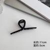 Pinza de Metal Negra Tipo Garra Pinza de Tiburón Accesorio para el Cabello Personalizado para la Parte Trasera de la Cabeza Elevador de Cola de Caballo Pasador Accesorio para el Cabello Estilo Coreano Fresco y Esponjoso