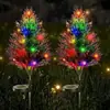 Luz Impermeable para Césped de Lavanda Solar Montada en el Suelo, Luz Solar para Jardín y Patio, Luz Solar Montada en el Suelo