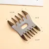 Pente Retrô de Cabeça de Óleo Transfronteiriço Pente de Alisamento Dupla Face para Homens Pente de Dentes Largos Pente para Cabeça de Óleo Pente de Cabeleireiro de Dentes Grandes Pente com Textura