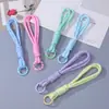 Cordão de Celular Chaveiro Pingente Colorido com Nó de Feijão Dupla Camada DIY Mosquetão Mochila Garrafa de Água Acessórios para Pendurar