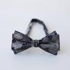 Fábrica en stock al por mayor retro flor grande francés doble piso caballero novio padrino grupo corbata de moño banquetes para hombres corbata de moño