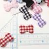 Lindo pajarita de tela a cuadros, accesorios creativos de dibujos animados DIY hechos a mano para ropa, sombreros, calcetines, juguetes, materiales decorativos y accesorios