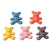 Desenhos animados Corte urso resina jóias acessórios diy creme cola celular shell hairpin caixa de armazenamento adesivos decorativos artesanais