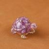 Cristal Natural Animal Cristal Branco Tartaruga Pequena Fofa Decorativo Criativo Joias de Mesa Artesanato Enfeites de Carro