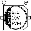 Capacitor Eletrolítico SMD 680Uf10V 8*10.5 Fulong Fornecimento de Gama Completa Serigrafia VT Pode Ser Personalizada Inversor