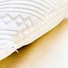 Manta Cuadrada de Jacquard de Felpa Gruesa Minimalista Nórdico con Líneas Geométricas Funda de Cojín Sofá Minimalista Moderno