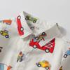 Camisa de Primavera para Niño 2020 Nuevo Estilo Coreano Manga Larga Infantil Camisa de Caricatura de Coche Infantil Solapa Camisa Casual