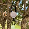 Hebilla retráctil táctica para acampar al aire libre, cable de acero, llavero multifuncional, cuerda de rebote anti-pérdida para acampar, fácil de tirar