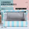 Bolsa de Cosméticos con Patrón Vertical de Degradado de Color Transparente Simple de Gran Capacidad Bolsa de Almacenamiento de Viaje Portátil de Moda