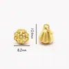 Ping An Joy Colgante de Oro Arena Colgante Pulsera DIY Accesorios de Pulsera Gufa Oro Marca Xiaofu Accesorios de Cuentas de Campana