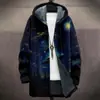 Cardigan con capucha y cremallera suelta para hombre, chaqueta de algodón, 3D digital, sin riesgos, nuevo, independiente de Temu, para hacer tú mismo con imágenes