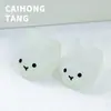Resina simulação miniatura chinelos de coelho luminosos DIY chaveiro criativo pingente acessórios de joia material atacado