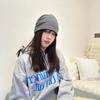 Ropa con Capucha Sudadera Linda Primavera y Otoño Fresca Japonesa y Coreana Hip Hop Media Longitud Sudadera con Capucha para Mujer Estampada Elegante Delgada