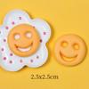 Nueva simulación de galletas, cara sonriente, pastel de patata, resina, comida, juego DIY, horquilla, accesorios para fundas de teléfono móvil