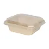 Tazón Desechable Octagonal de Pulpa, Caja para Cortar Frutas, Caja de Empaque Espesa para Ensalada, Tazón Cuadrado Octagonal para Llevar de Restaurante