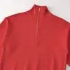 Z Cross Europa Estilo 2026 Nova Moda Temperamento Atacado Manga Longa Gola Alta Casual Zíper Tricô 9598009