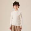 Outono e inverno infantil grosso pesado gola redonda cashmere malha suéter coreano moda torção suéter base camisa para meninos e meninas