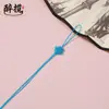 Pequeño Nudo de Hilo de Jade Nudo Chino Colgante con Borla Adorno Lanyard para Unidad USB Empaque Caja de Regalo Bolsa de Té DIY Venta Directa del Fabricante