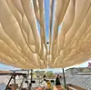 Cortinas de Malha Coloridas Cerimônia de Casamento Dia das Crianças Cortinas para Encosto de Cadeira Cortinas de Malha Branca para Teto Decoração de Fotografia Jardim de Infância Cortinas