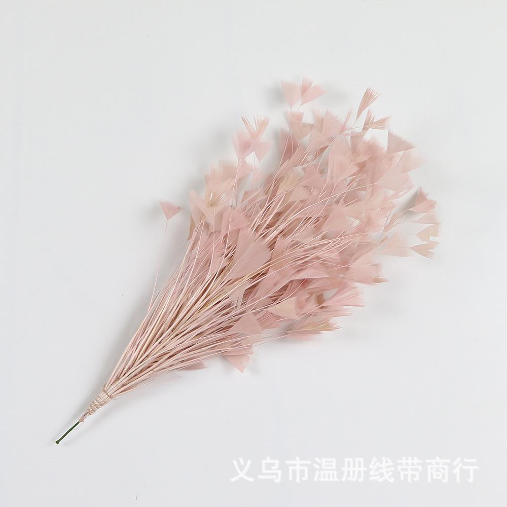 2 撕三角片羽毛花
