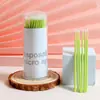 Frasco de pestañas bastoncillos de algodón limpieza de extensiones de pestañas delineador de ojos dibujo eliminación de maquillaje permanente bastoncillos de algodón aplicadores bastoncillos de algodón para botella de belleza
