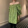 Camisa Verde Estilo Hong Kong Feminina Verão Estilo Coreano Nicho Fashion Solta Suave Casual Pequena Gordinha Top