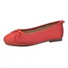 Sapatilhas de Ballet, Sapatos Femininos de Solado Macio, Sapatos Rasos Azuis, Novo Estilo para o Início da Primavera, Laço Estilo Francês