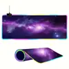 Alfombrilla de Ratón Luminosa Temática de Espacio de Juego E-Sports Popular Transfronterizo, Alfombrilla de Teclado LED Colorida, Alfombrilla de Escritorio RGB, Fabricante Mayorista Personalizado