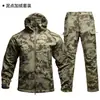 Conjunto de chaqueta softshell más vendido transfronterizo, chaqueta de camuflaje, chaqueta de forro polar, chaqueta táctica