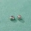 Plata de Ley S925 Plata Tailandesa Retro Antiguo Pulsera DIY Bodhi Cuentas Separadoras Pequeñas Cuentas de Plata Cuentas Planas Accesorios de Joyería de Plata