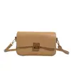 Nuevo Bolso Cruzado de Nicho Estilo Francés 2025 para Mujer, Bolso de Hombro de Alta Gama para el Trabajo, Bolso Tofu de Color Sólido Simple y Versátil
