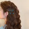 Pasador de Aleación con Brillo y Lazo Estilo Coreano para Mujer, Pinza para Flequillo Lateral, Pinza de Pato para Cabello Roto, Tocado de Pasador Dulce Elegante