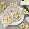 Pinza para el Cabello de Flor de Huevo, Lindo Pasador Lateral, Accesorio para el Cabello de Flor Amarilla Fresco y Juvenil, Pinza de Pato