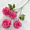 Xinxin 4 rosa flor artificial pano de lixa interior decoração de casa casamento flor flor artificial fábrica atacado