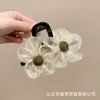 Pinza Lateral de Flor Atmosférica para Sesión de Fotos de Primavera, Pinza de Flor para Cabello con Gran Volumen, Tocado de Flor para la Cabeza a la Moda Estilo Vacaciones