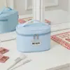 Necessaire Personalizada Estilo Coreano Fresca e Fofa, Necessaire Multifuncional com Divisórias, Bolsa de Armazenamento Portátil de Grande Capacidade