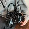 Bolso de Mujer, Bolso de Mujer, Bolso Balde Plisado a la Moda, Bolso de Hombro Casual Simple Nuevo de Invierno para Mujer, Bolso de Mujer Estilo Coreano