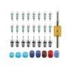 Núcleo de Válvula de Aire Acondicionado Cobre Niquelado Anillo Azul Núcleo de Válvula de Aire Acondicionado Cobre Niquelado R410 R32 R22 R12 Aguja de Válvula