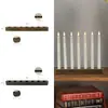 Portavelas Largo de 7 Agujeros Transfronterizo Velas para el Hogar Estilo Simple Plástico Negro Bronce Estilo Europeo Portavelas