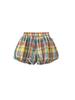 Ropa Infantil Yubao Verano Nuevo Estilo Occidental Falda Pantalón de Flores Elástica para Niña Cuadros de Color en Contraste Shorts Casuales para Niños