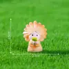 Figurillas en miniatura de la cultura Liangzhu, accesorios de decoración DIY para casitas de muñecas con tejado de paja, pequeños adornos de resina