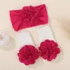 Conjunto de Dos Piezas de Diadema y Calcetines Más Vendido de Amazon, Cómoda Combinación de Diadema Jacquard para Bebé, Conjunto de Accesorios para la Cabeza y Calcetines para Niños