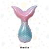 Desenho animado grande balão de sereia decoração de festa de aniversário infantil concha de cauda de sereia balão de filme de alumínio
