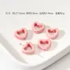 Miel Rosa Corazón Cerámica Cuentas Calabaza Cuentas Tulipán Lluvia Mariposa Pulsera Collar de Cuentas DIY Accesorios Hechos a Mano